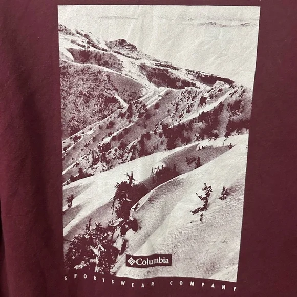 Columbia Unisex Maroon Hoodie - Picture 5 of 6